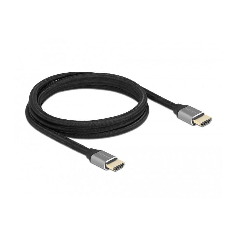 Delock Ultra High Speed HDMI Kabel 48 Gbps 8K 60 Hz grau 2 m zertifiziert